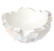 Shell White Bowl 40x24cm