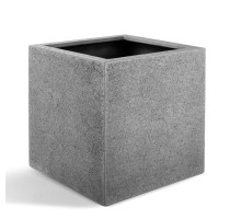 D-lite Cube L hrubý šedý 50x50x50cm